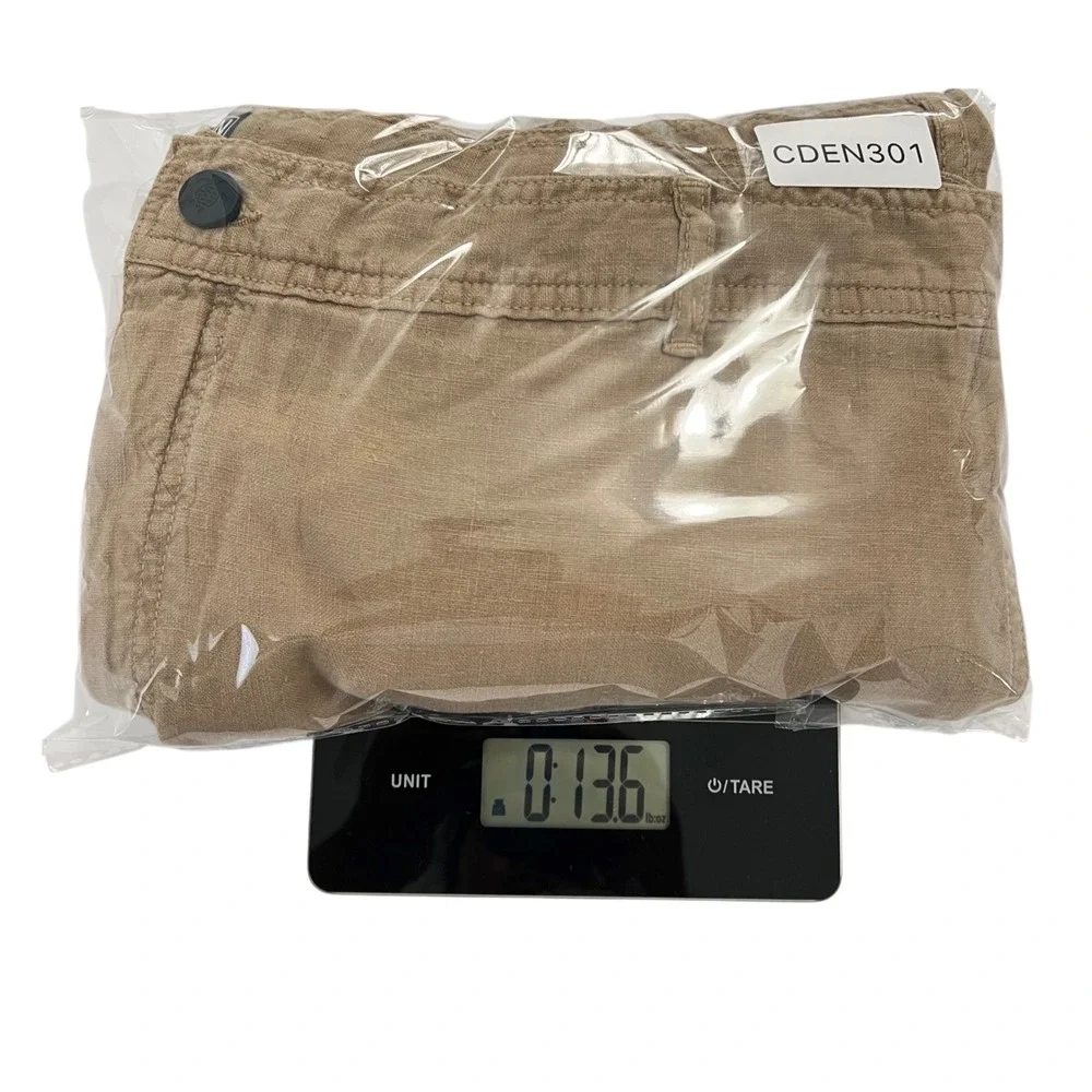 Vilebrequin Men's XXL 100% Linen Pants Camel 38x28 Altered Luxury Lightweight